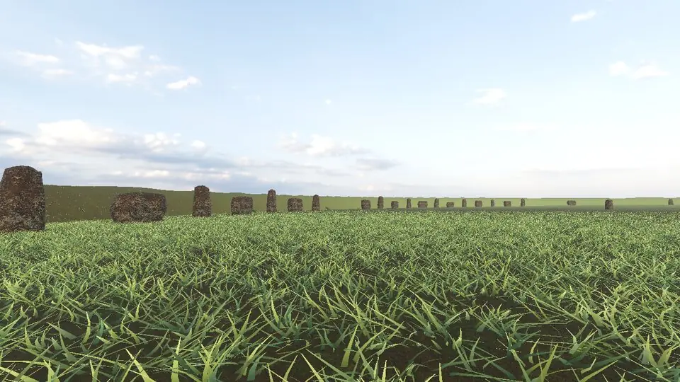 Avebury in 3D in tempo reale