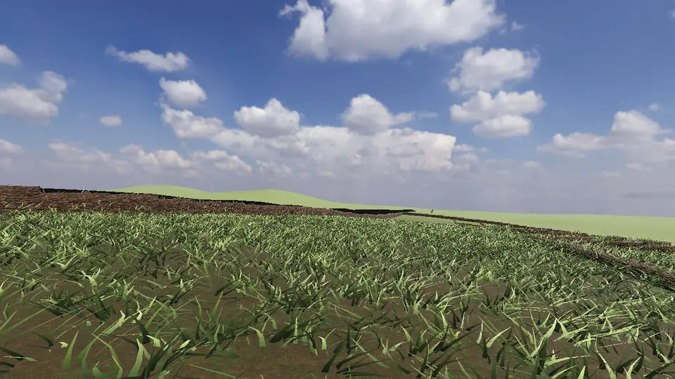 Hadrian's Wall rendered in real-time 3D