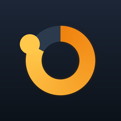 Protein Only app icon — an amber ring on a dark slate background