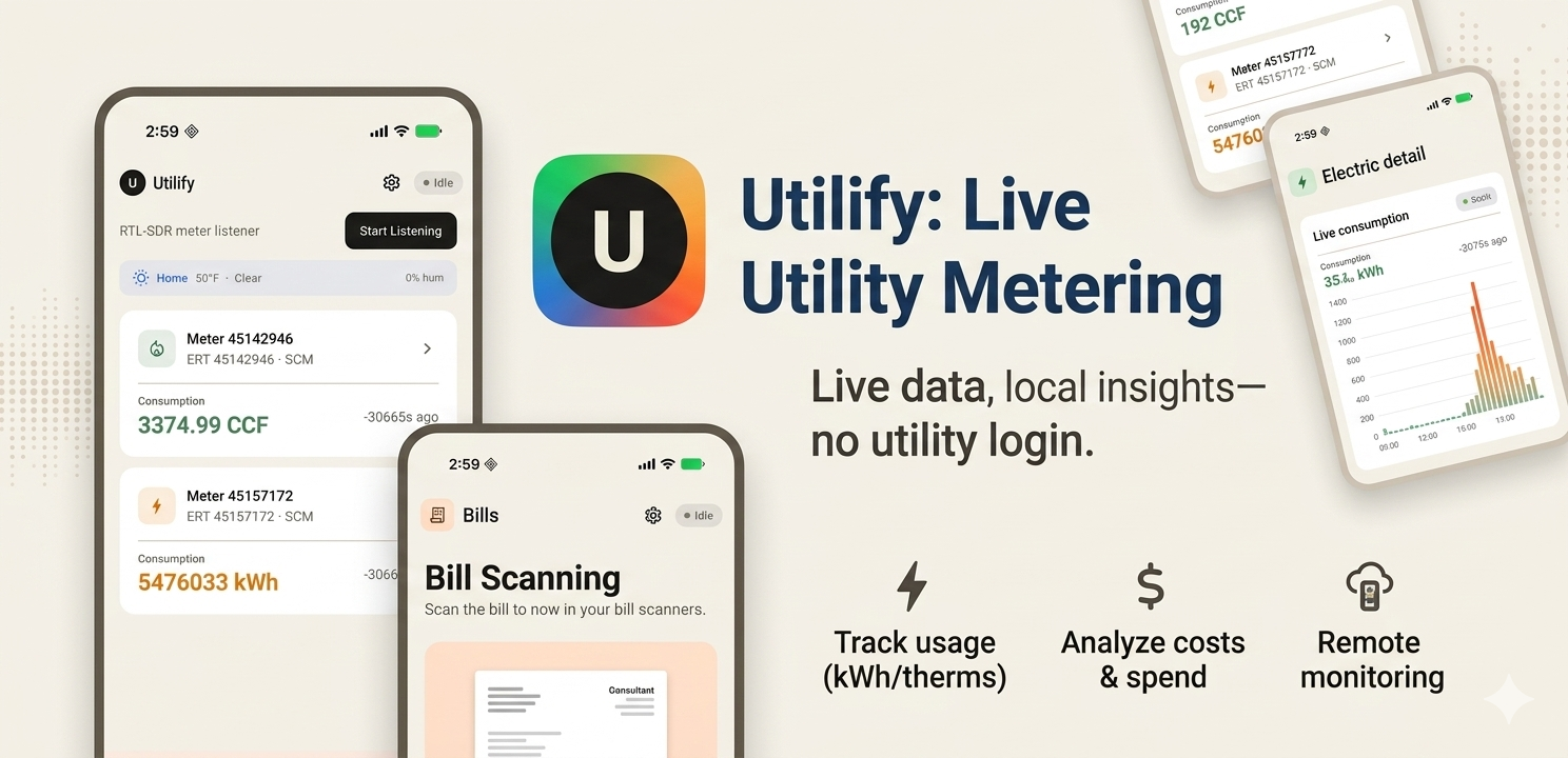 Utilify app screenshot